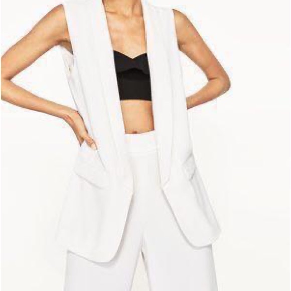 ZARA OPEN FRONT VEST - Picture 6 of 6